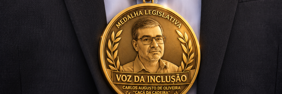Câmara de Muriaé aprova criação da Medalha Legislativa Voz da Inclusão “Cacá da Cadeira”